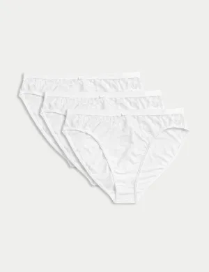 3 pcs. Wildblooms Marks & Spencer High Briefs, white