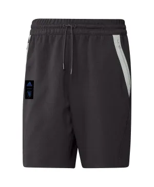 adidas Men's San Jose Earthquakes 2023 Player Black Road Shorts