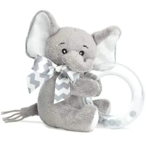 Lil' Spout Gray Elephant Shaker Toy Ring Rattle