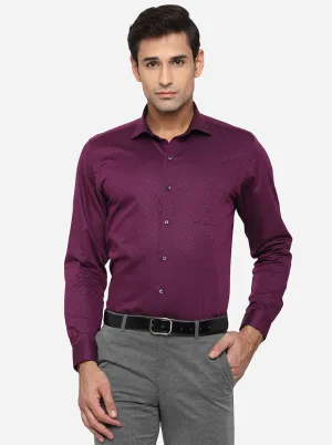 Purple Dobby Slim Fit Formal Shirt | Greenfibre