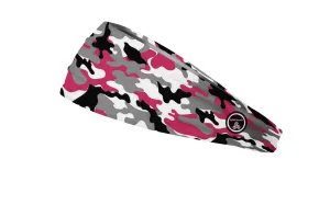 RAVEbandz The Pro - Wide Stretch Headband (Defender - Pink)