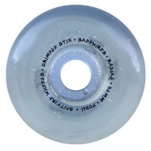 SPITFIRE WHEELS X GRIMPLE SAPPHIRES GRIMPLE DUST CLEAR/GLITTER 90DU (56MM/58MM)